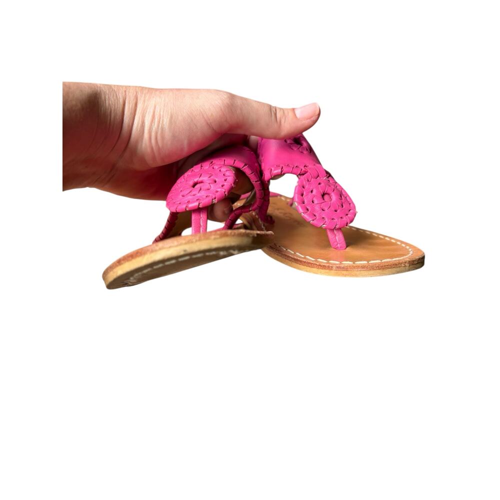 Jack Rogers Women's Jacks Flat Whipstitched Sandals - Fuschia Pink - 7 - Picture 9 of 11
